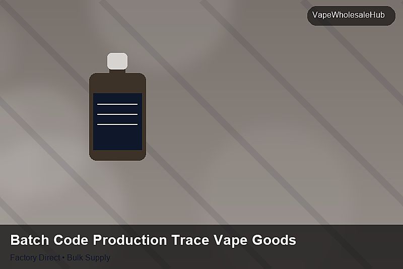 Batch Code Production Trace Vape Goods โ Batch Code Production Trace Vape Goods: Procurement Strategy | 2026 Edition photo 2