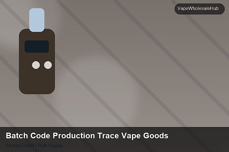 Batch Code Production Trace Vape Goods — Batch Code Production Trace Vape Goods: Volume Pricing Tiers | 2026 Edition photo 1