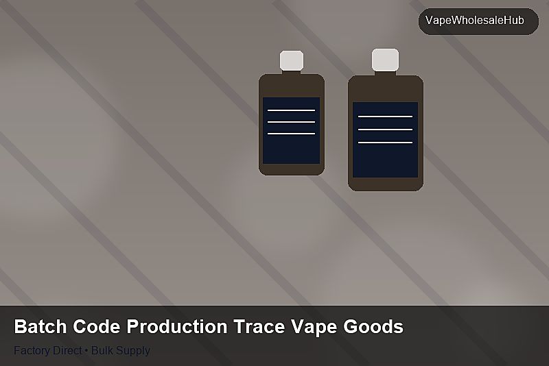 Batch Code Production Trace Vape Goods — Batch Code Production Trace Vape Goods: Negotiation Tips | 2026 Edition photo 1