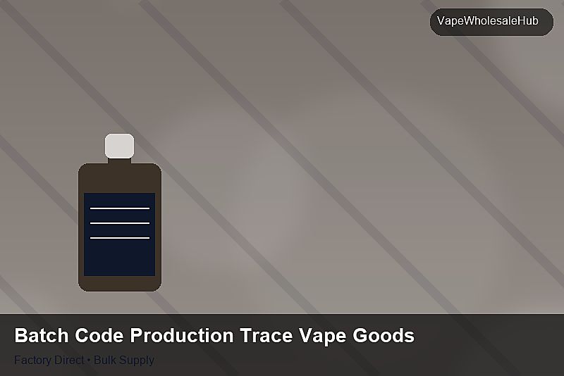 Batch Code Production Trace Vape Goods — Batch Code Production Trace Vape Goods: Negotiation Tips | 2026 Edition photo 2